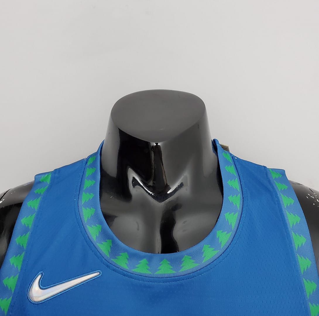 75th Anniversary 2202 Season ROSE#25 Minnesota Timberwolves City Edition Blue NBA Jersey - Image 7