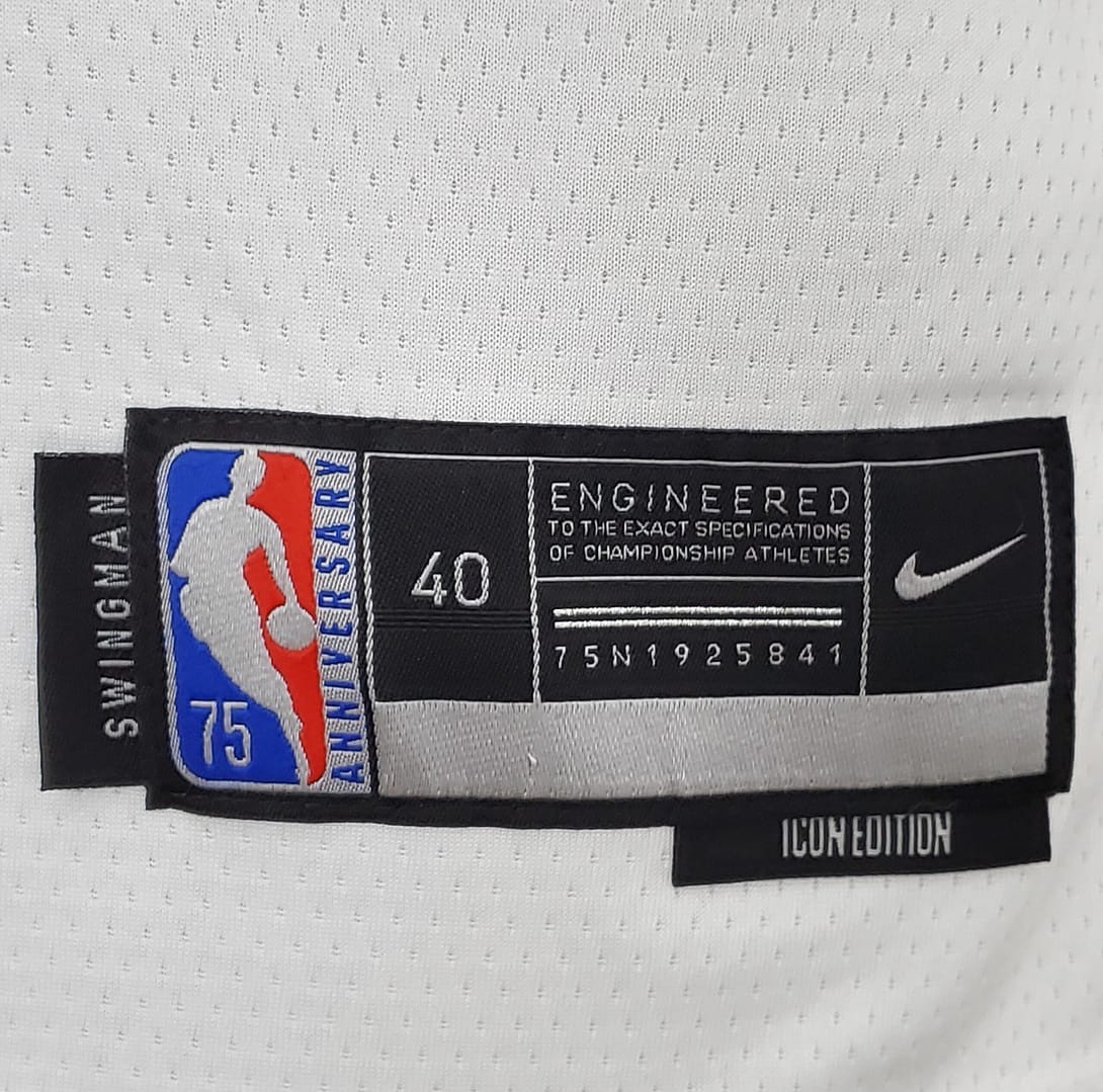 75th Anniversary Philadelphia 76ers IVERSON#3 White NBA Jersey - Image 2