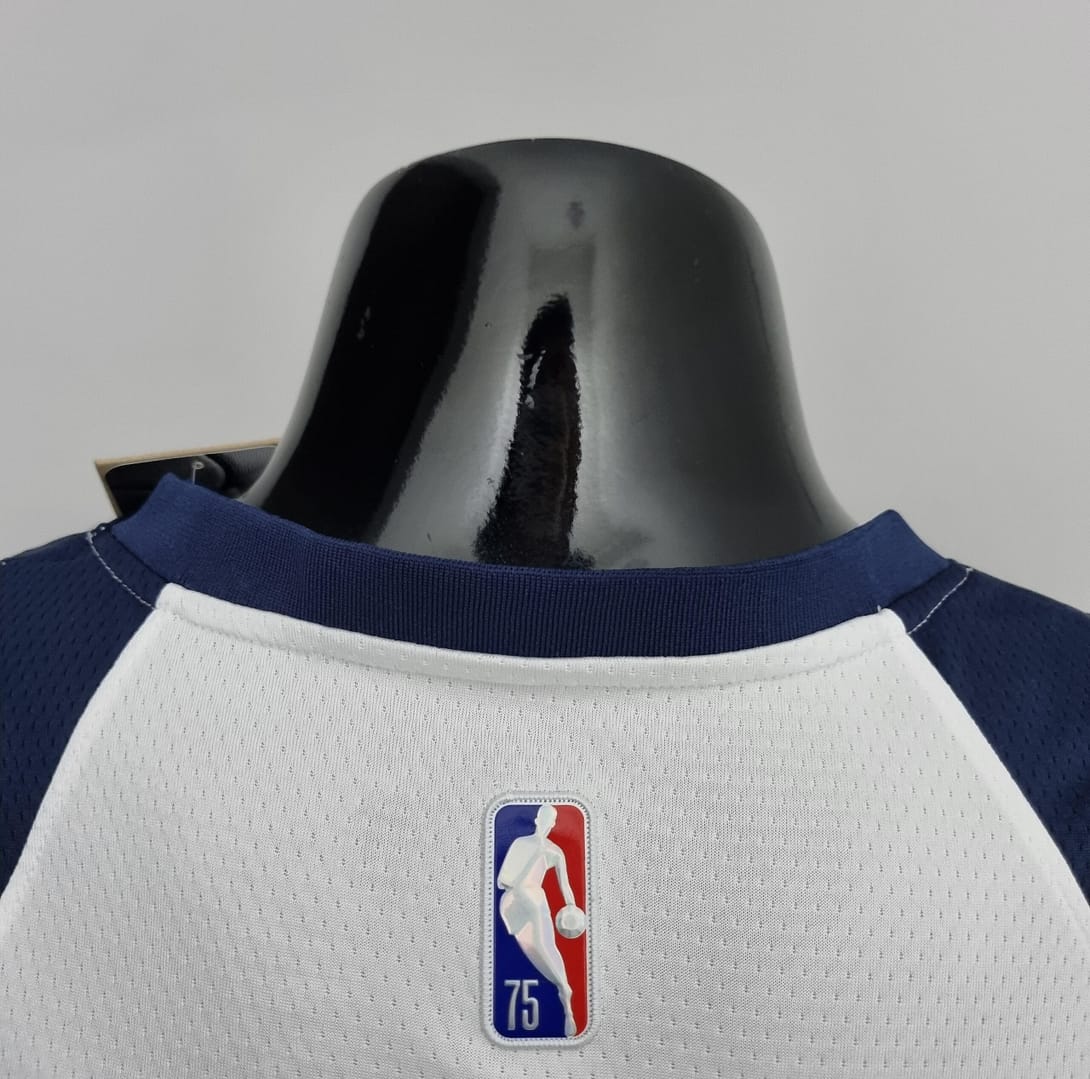 75th Anniversary Minnesota Timberwolves Russell #0 Royal White NBA Jersey - Image 2