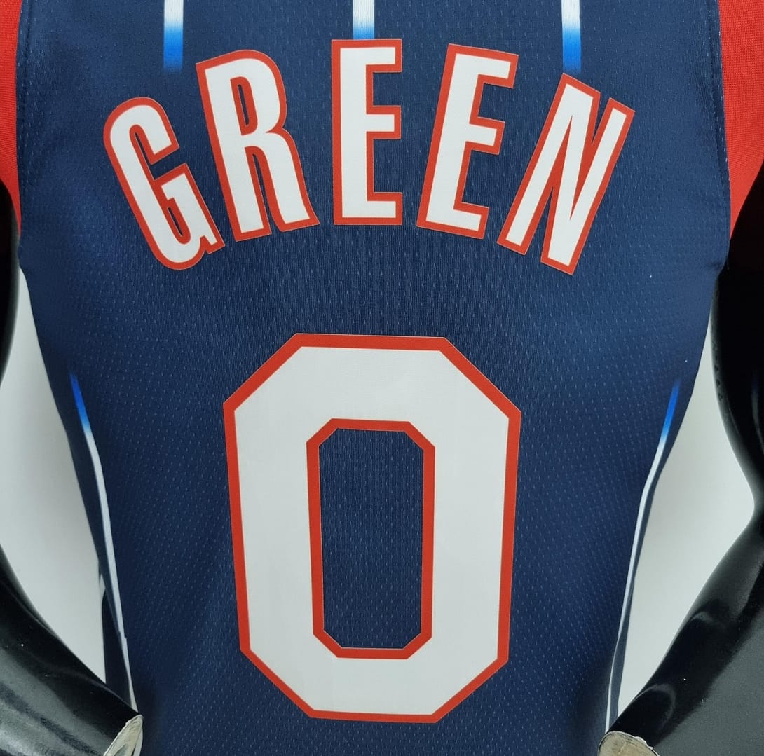 2022 Houston Rockets Green #0 City Edition NBA Jersey - Image 4