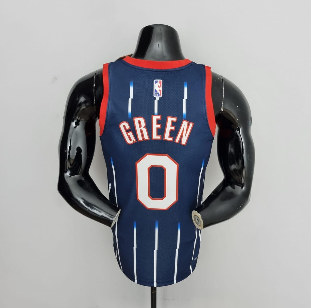 2022 Houston Rockets Green #0 City Edition NBA Jersey - Image 5