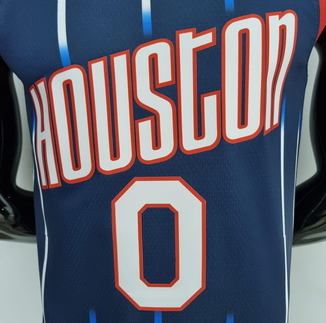 2022 Houston Rockets Green #0 City Edition NBA Jersey - Image 9