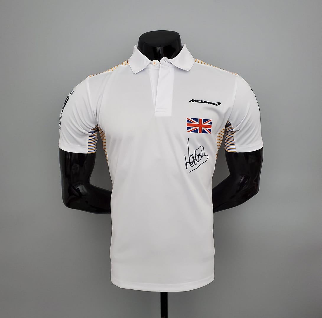 F1 McLaren White POLO S-5XL