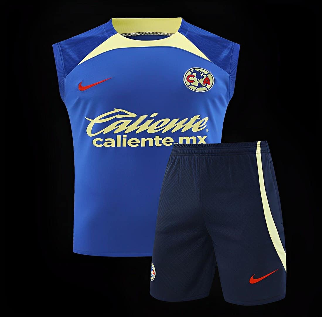 24/25 Club America Blue Vest Jeresy+Shorts - Image 22
