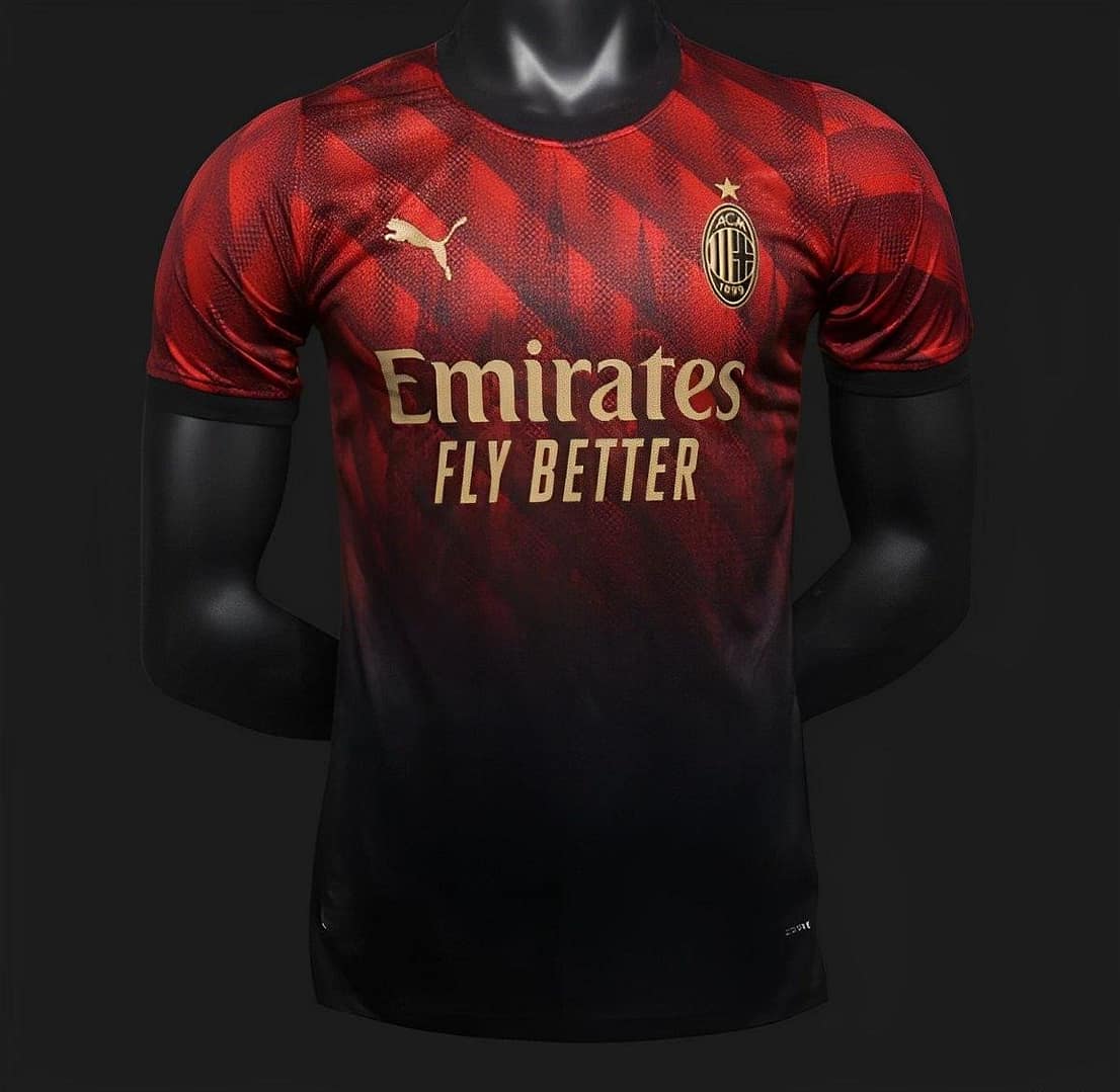 Player Version 24/25 AC Milan Church Pattern Limited Jersey