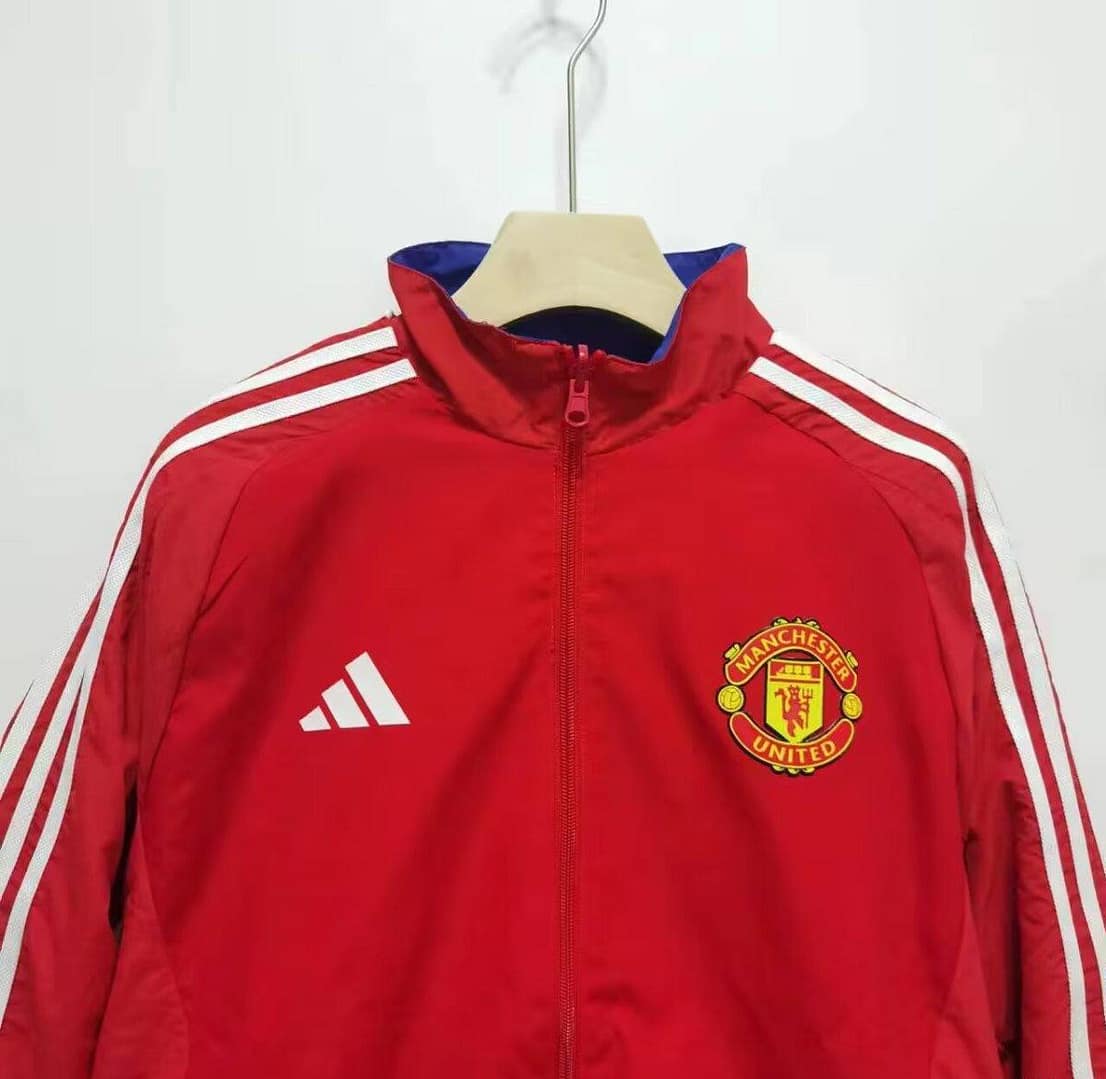2024 Manchester Untied Black/Red Reversible Windbreaker - Image 5