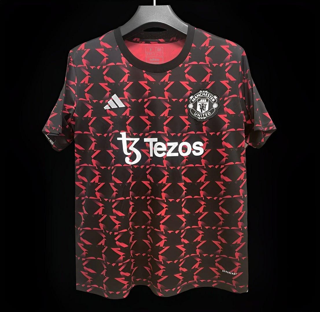 24/25 Manchester United M pattern Red/Black Pre-Match Jersey