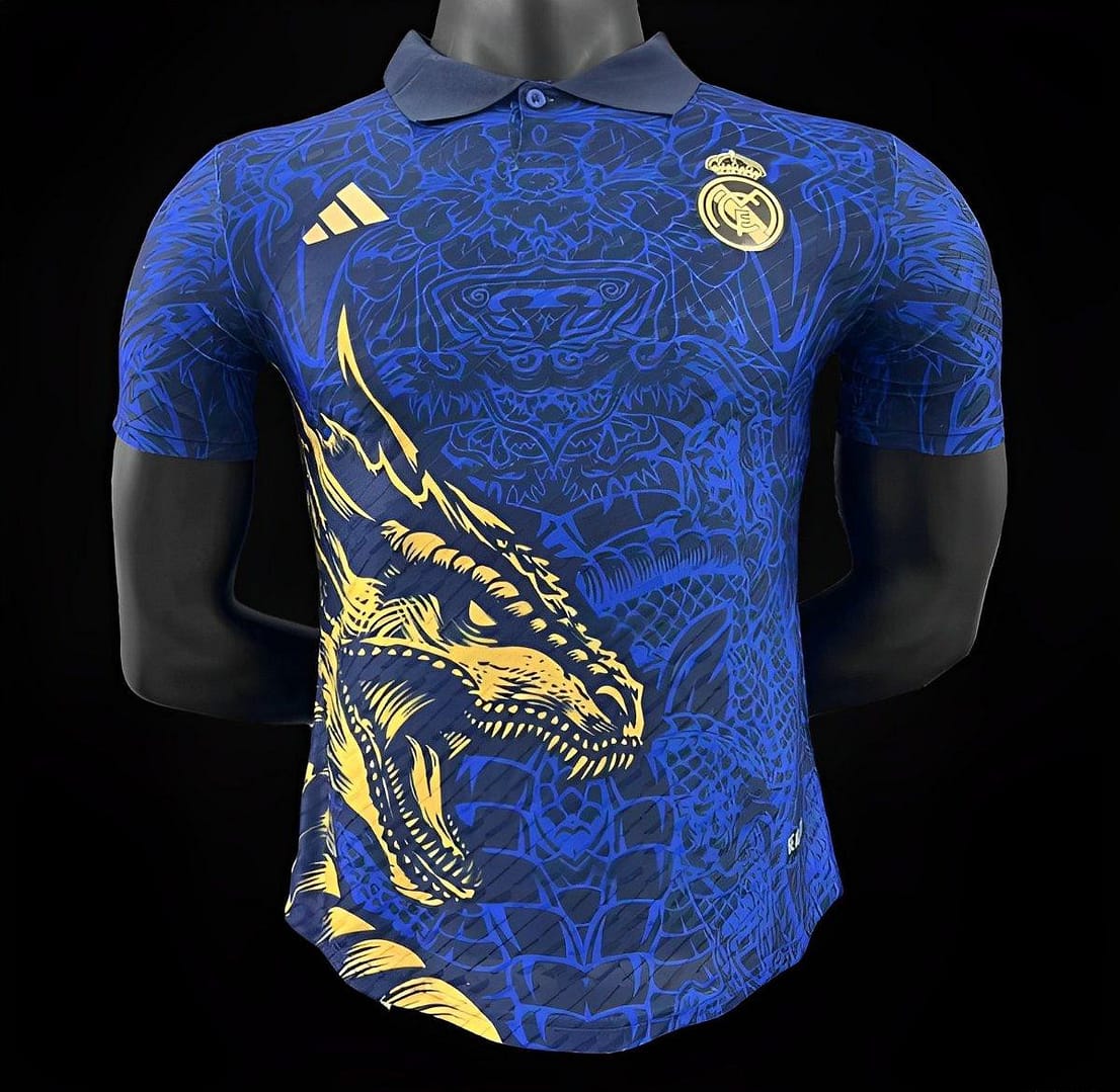 Player Version 24/25 Real Madrid Yellow Dragon Jersey