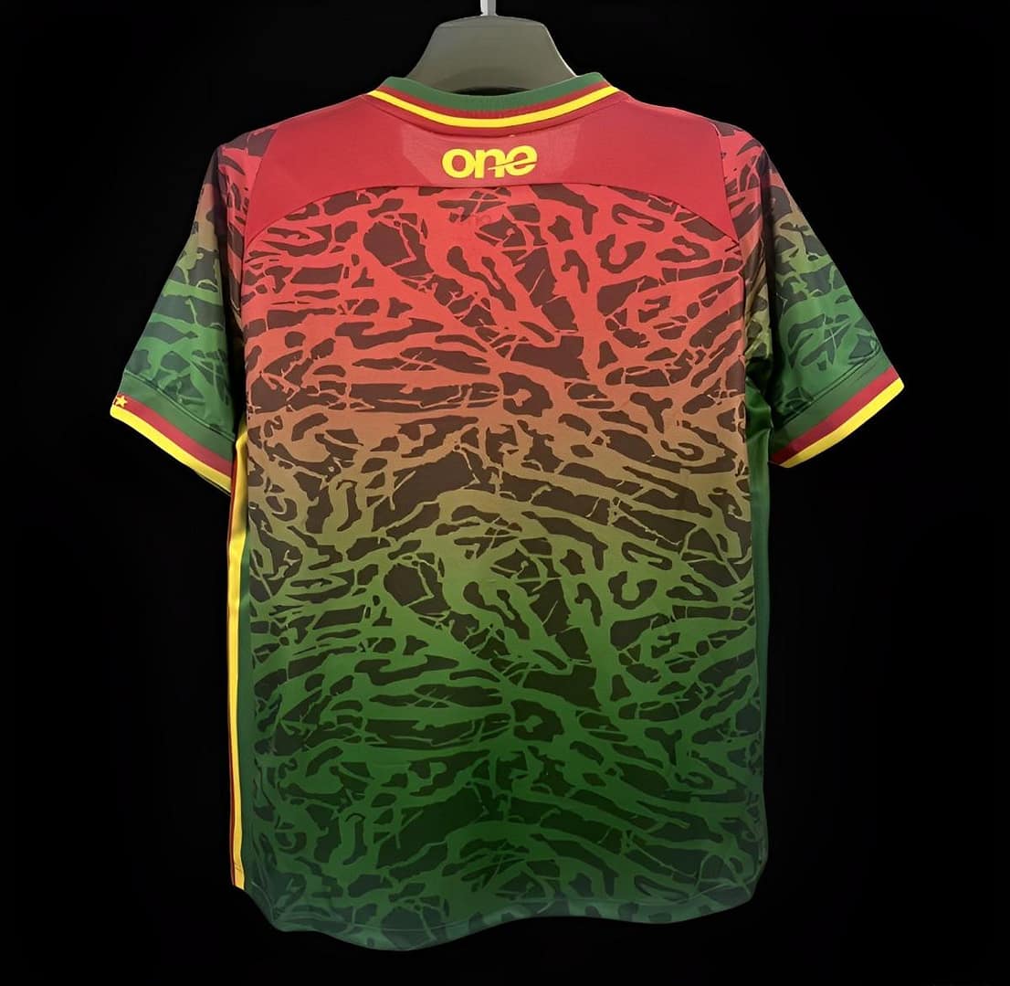 2024 cameroon Green/Red Pre-Match Training Jersey - Image 2