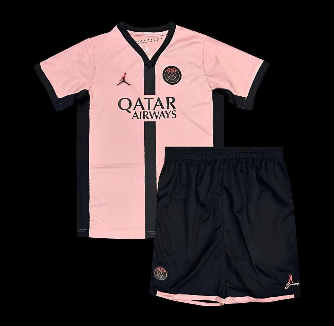 24/25 Kids PSG Third Pink Jersey