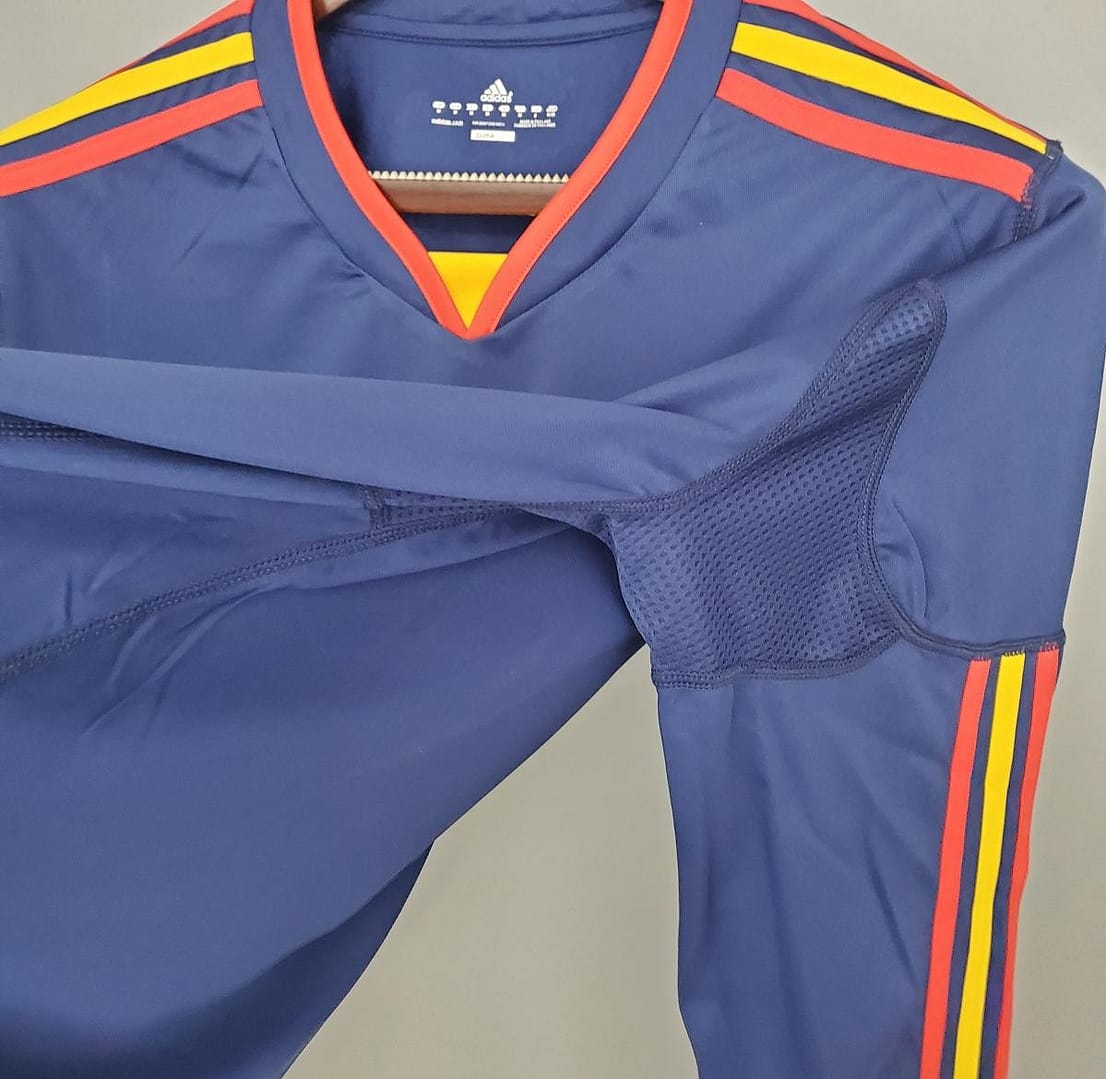 Retro long sleeve Spain 2010 away Soccer Jersey - Image 5