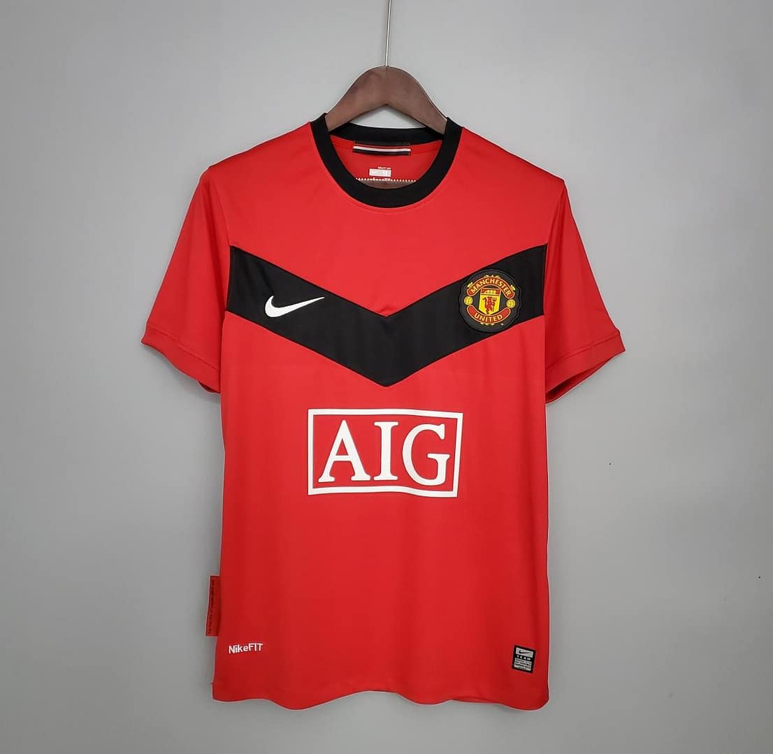 Retro 09/10 Manchester United home Soccer Jersey
