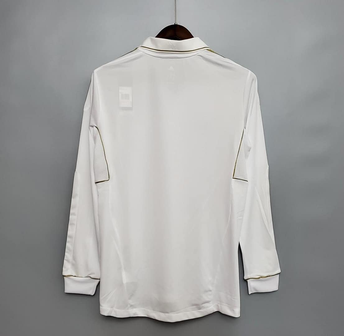 Retro Real Madrid 11/12 Long sleeve home Soccer Jersey - Image 3