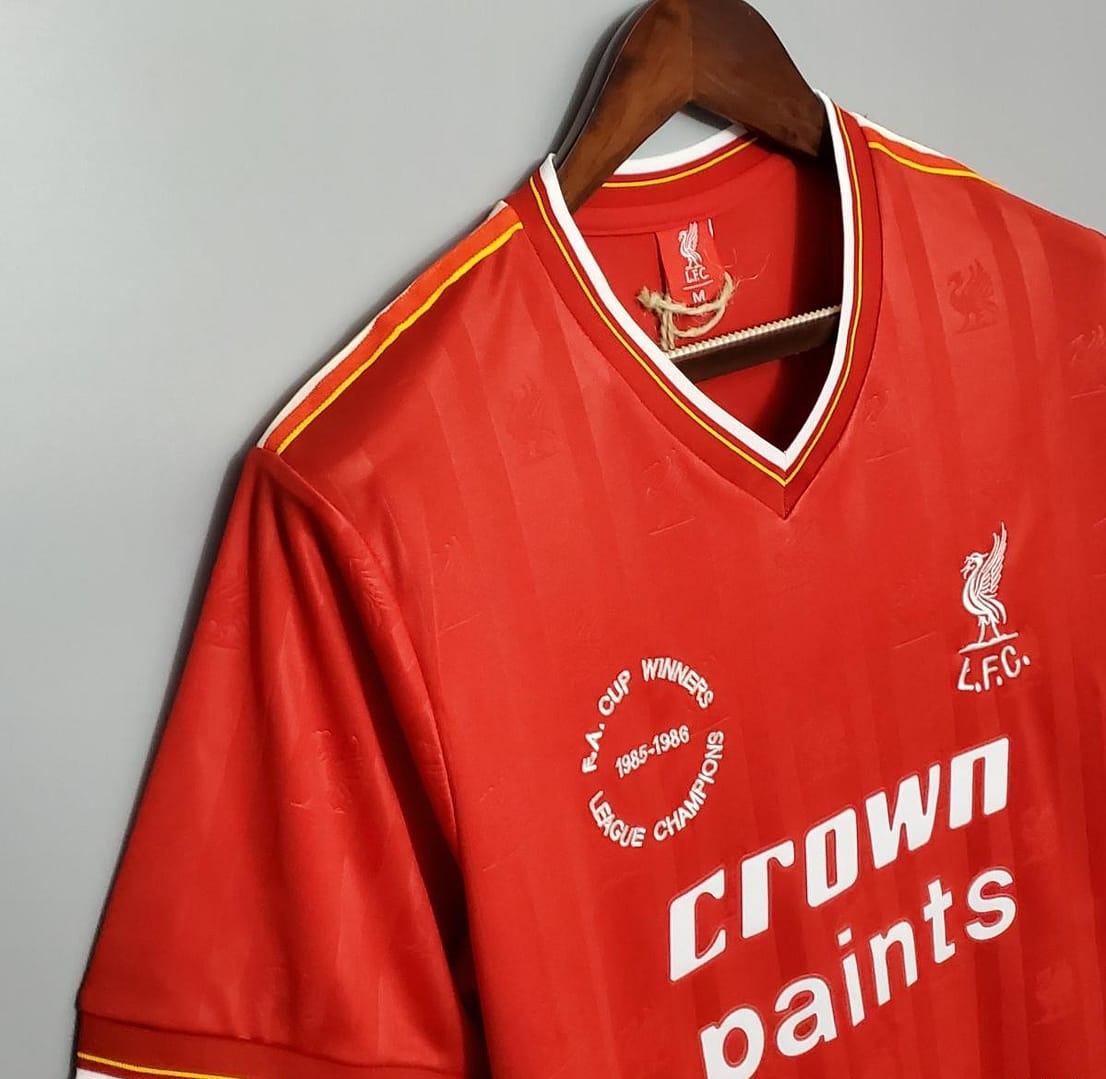 Retro 85/86 Liverpool home Soccer Jersey - Image 3