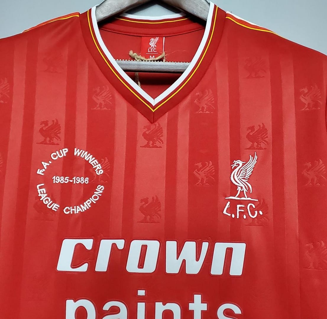Retro 85/86 Liverpool home Soccer Jersey - Image 7