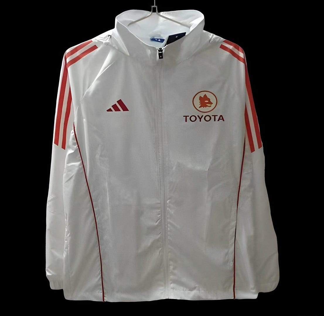 24/25 Roma White Windbreaker
