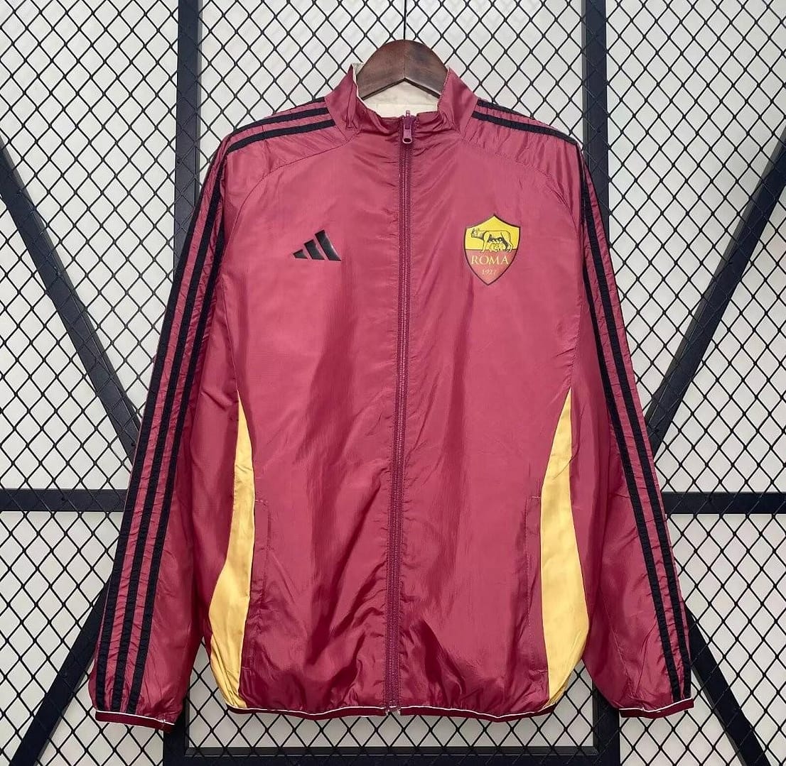 24/25 Roma Red/Beige Reversible Windbreaker