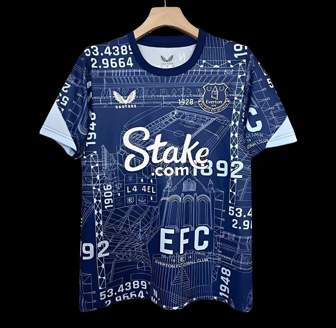 24/25 Everton  Farewell Pre-Match Jersey
