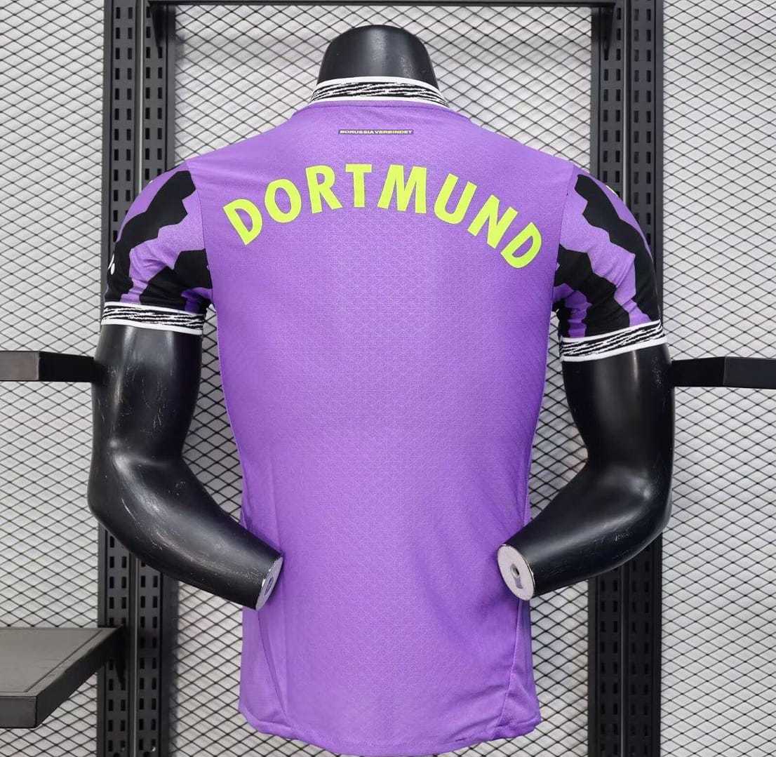 Player Version 24/25 Borussia Dortmund Anniversary 4th Goalkeeper Purple Jersey - Image 11