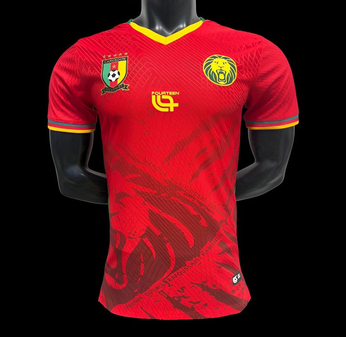 Player Version 2025 Cameroon Away Red Jersey