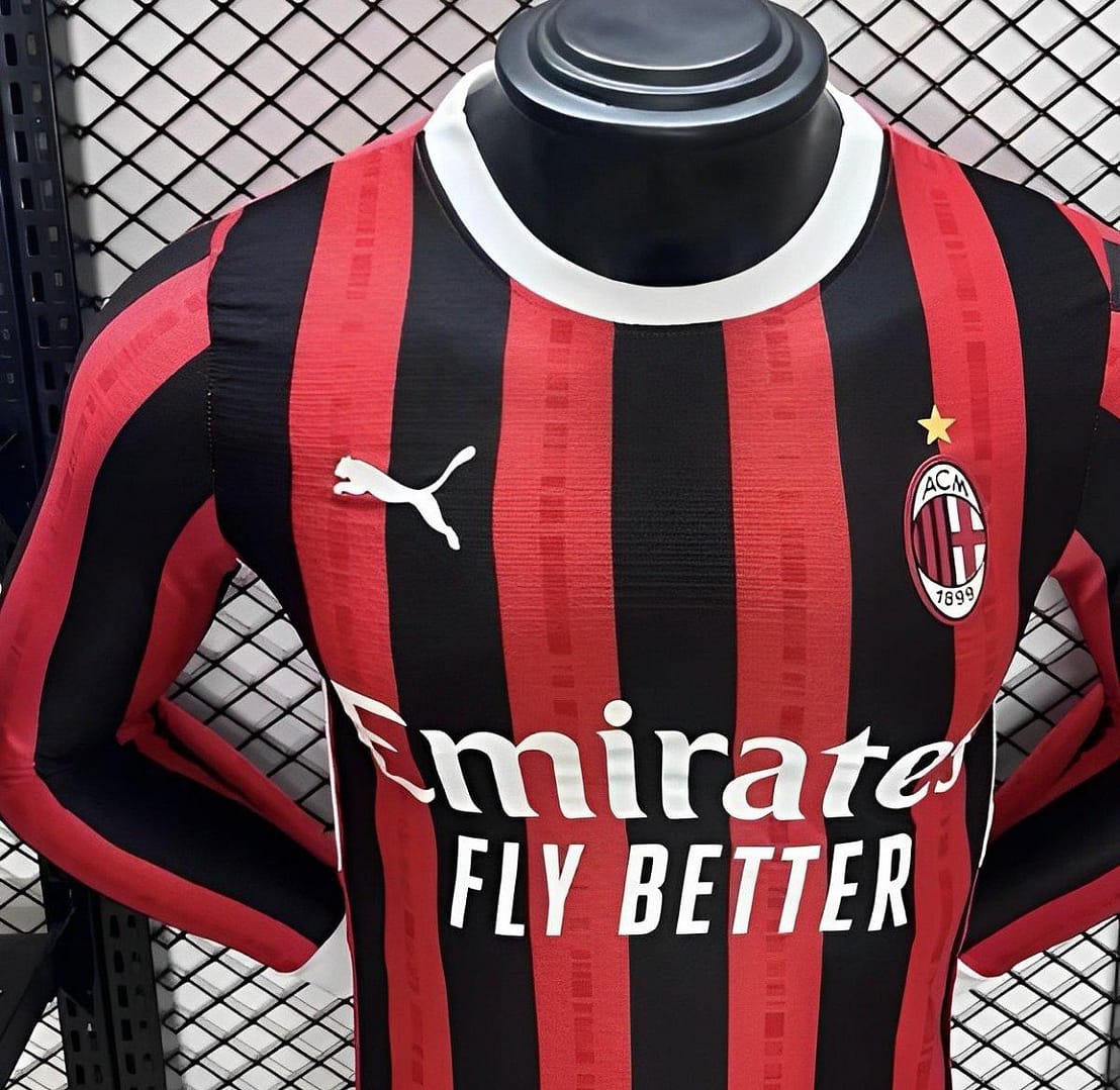 Player Version 24/25 AC Milan Home Long Sleeve Jersey - Image 3