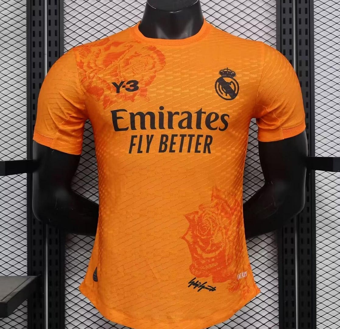 Player Version 24/25 Real Madrid x Yamamoto Orange Jersey