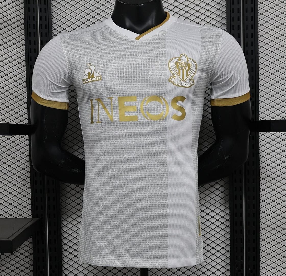 Player Version 24/25 Nice Away White Jersey