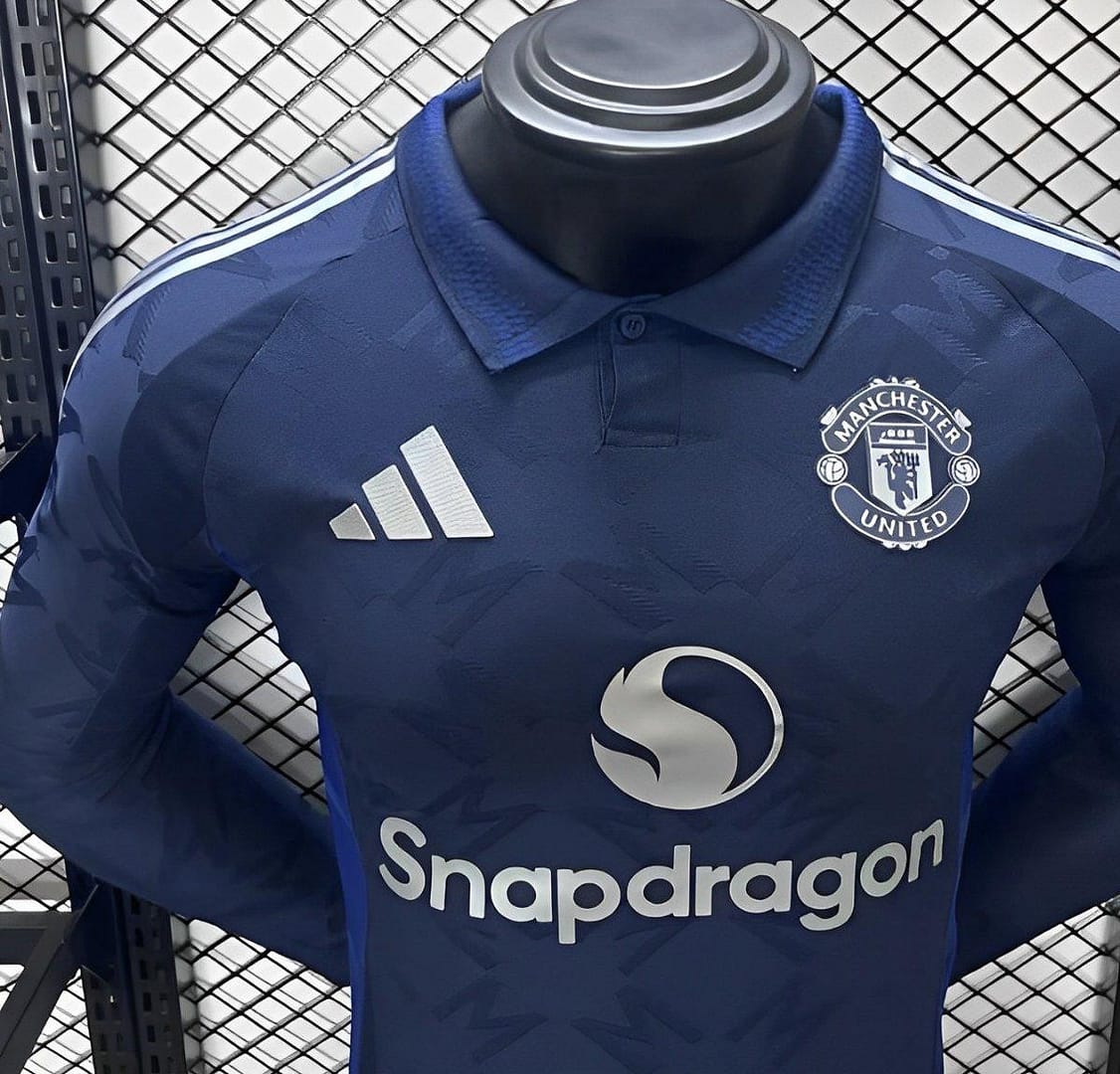 Player Version 24/25 Manchester United Away Navy Long Sleeve Jersey - Image 2