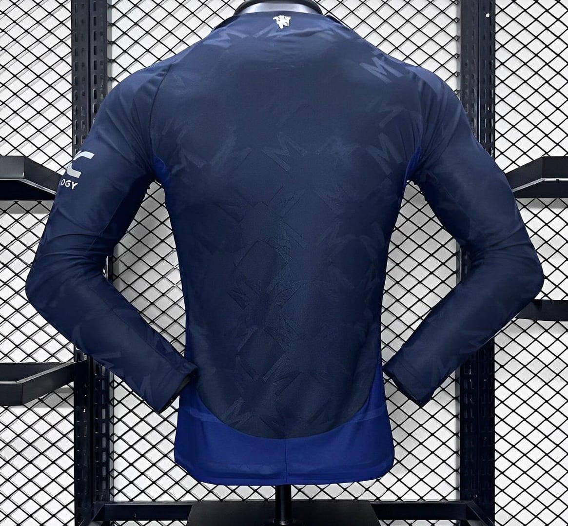 Player Version 24/25 Manchester United Away Navy Long Sleeve Jersey - Image 3