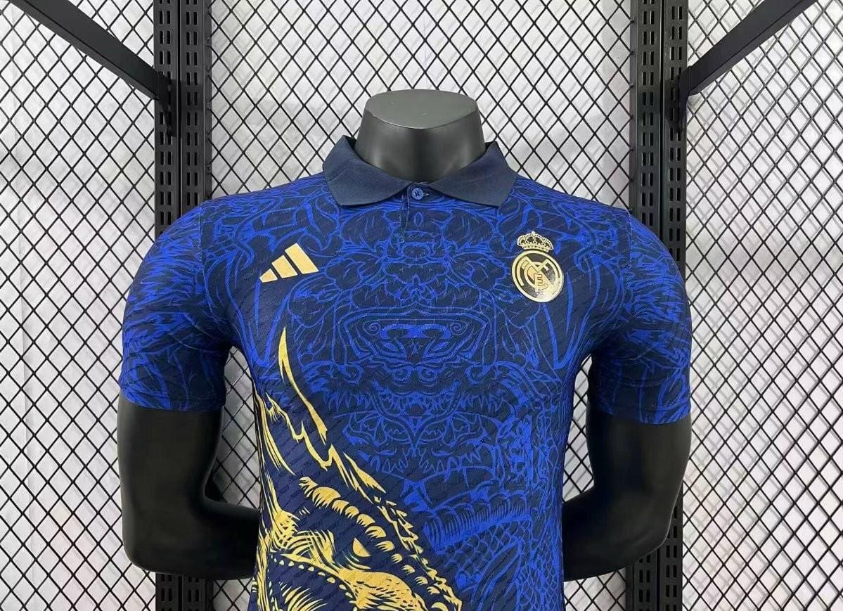 Player Version 24/25 Real Madrid Yellow Dragon Jersey - Image 4