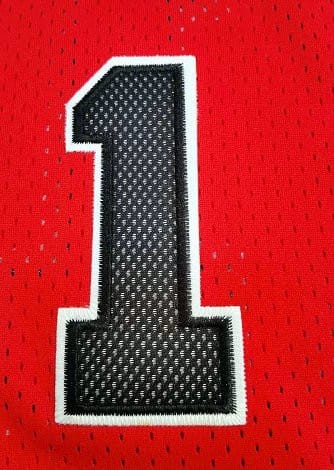 Men's Derrick Rose Red Retro Classic Team Jersey - Image 3