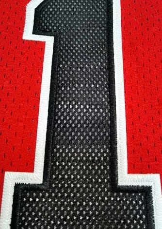Men's Derrick Rose Red Retro Classic Team Jersey - Image 4