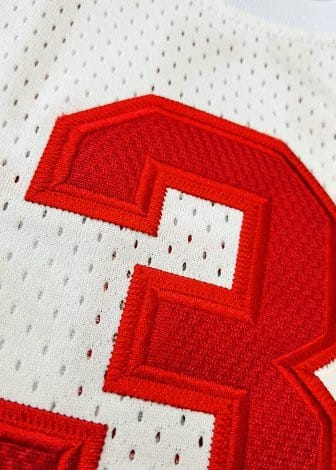 Men's Allen Iverson White And Red Retro Classic Team Jersey - Image 6