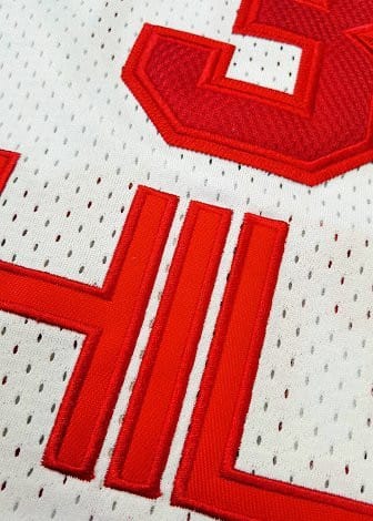 Men's Allen Iverson White And Red Retro Classic Team Jersey - Image 5