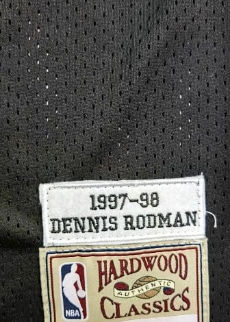 Men's Dennis Rodman Black Retro Classic Team Jersey - Image 4