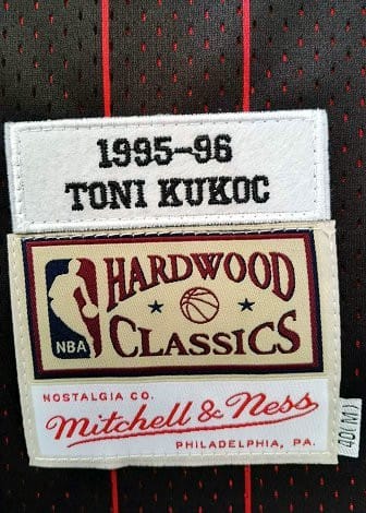 Men's Toni Kukoc Black Retro Classic Team Jersey - Image 6