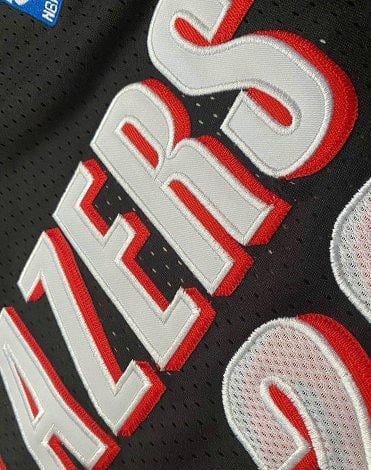 Men's Clyde Drexler Black Retro Classic Team Jersey - Image 9