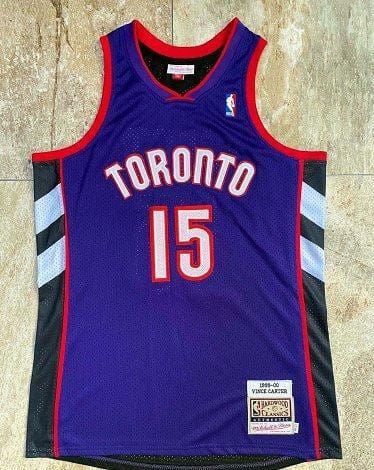 Men's Vince Carter Purple Retro Classic Team Jersey - Image 2