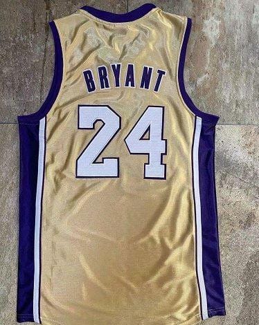 Men's Kobe Bryant Golden Retro Classic Team Jersey - Image 5