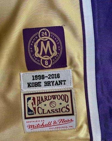 Men's Kobe Bryant Golden Retro Classic Team Jersey - Image 7