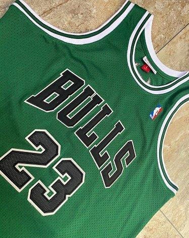 Men's Michael Jordan Green Retro Classic Team Jersey - Image 10