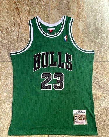 Men's Michael Jordan Green Retro Classic Team Jersey - Image 11