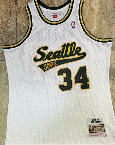 Men's Ray Allen White Retro Classic Team Jersey - Image 2