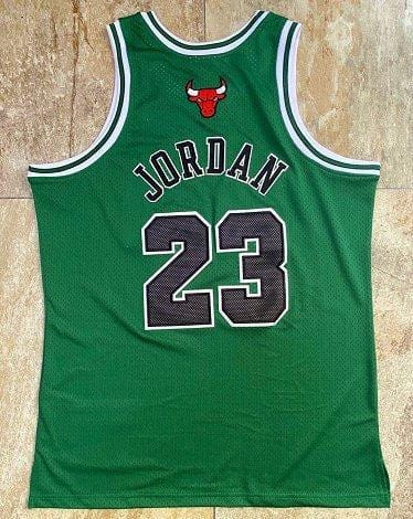 Men's Michael Jordan Green Retro Classic Team Jersey - Image 6