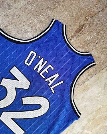 Men's Shaquille O'Neal Blue Retro Classic Team Jersey - Image 7