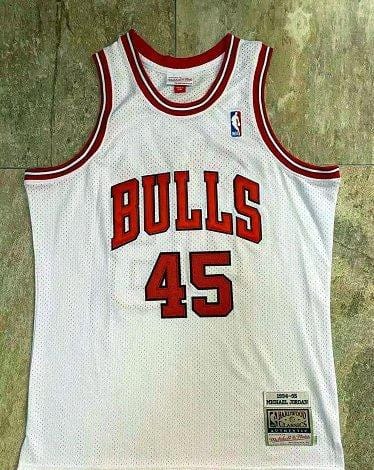 Men's Michael Jordan White Retro Classic Team Jersey - Image 12