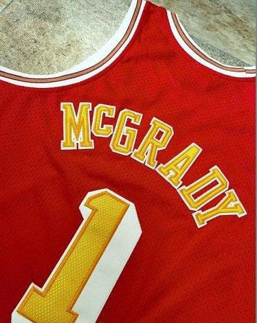 Men's Tracy McGrady Red Retro Classic Team Jersey - Image 5