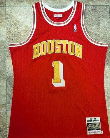 Men's Tracy McGrady Red Retro Classic Team Jersey - Image 10