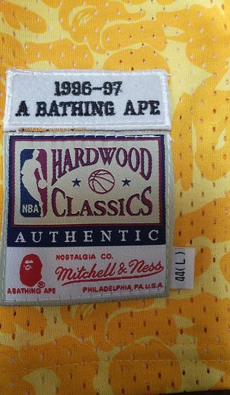 Men's BAPE Yellow Retro Classic Team Jersey - Image 13