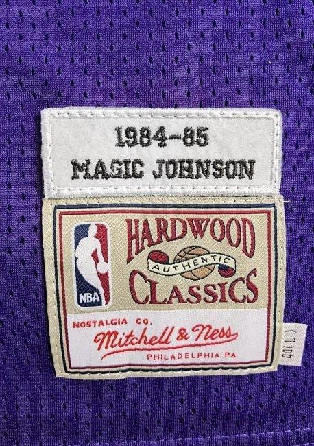 Men's Earvin Johnson Purple Retro Classic Team Jersey - Image 6